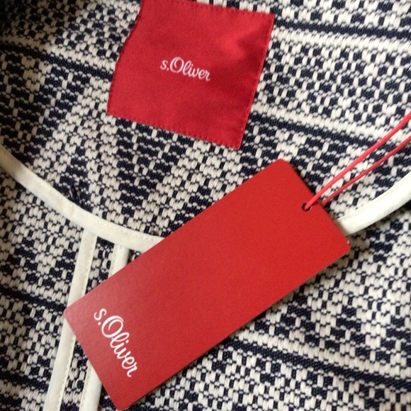 S. Oliver Cotton blend open front jacket, size 6, New - Picture 5 of 8